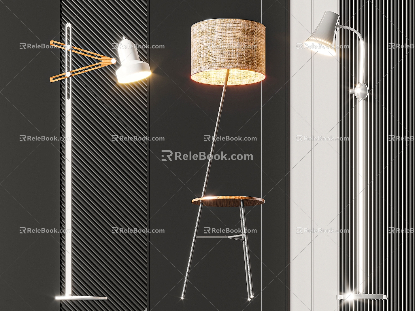 Modern floor lamp 3d model