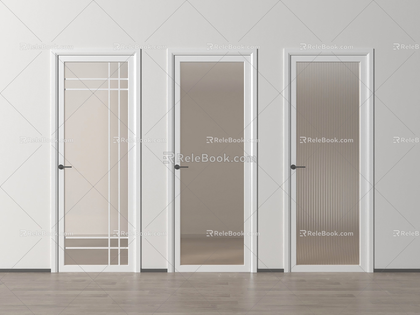 Modern Folding Door Folding Door Changhong Glass Door Kitchen Door Balcony Door 3d model