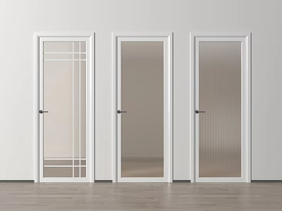 Modern Folding Door Folding Door Changhong Glass Door Kitchen Door Balcony Door 3d model