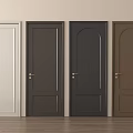 Various Colored Hinged Doors For Modern Home Interior Design And Decoration