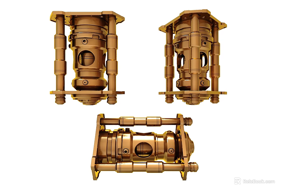 Retro Metal Wall Lamp Featuring Intricate Structural Design And Multi Angle Views 3d model