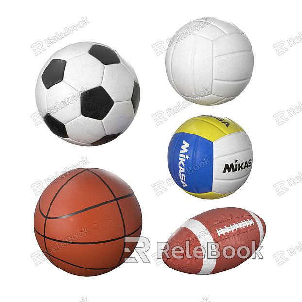 Modern Ball Sports Equipment Ball Combination model