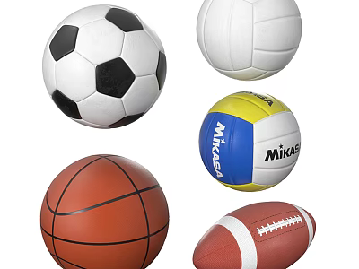Modern Ball Sports Equipment Ball Combination 3d model