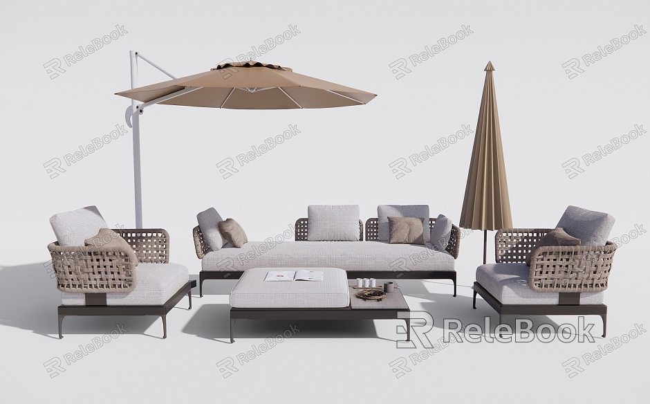 Modern Minotti outdoor sofa model