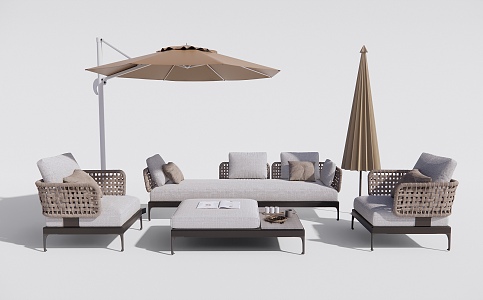 Modern Minotti outdoor sofa 3d model