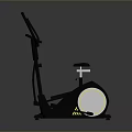 Modern Elliptical Trainer Fitness Equipment With Adjustable Console Handlebars And Pedals