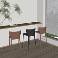 POLIFORM bar chair combination 3d model