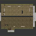 Two Story Residential Building With Sloped Tile Roof Chimney And Wooden Balcony Railing