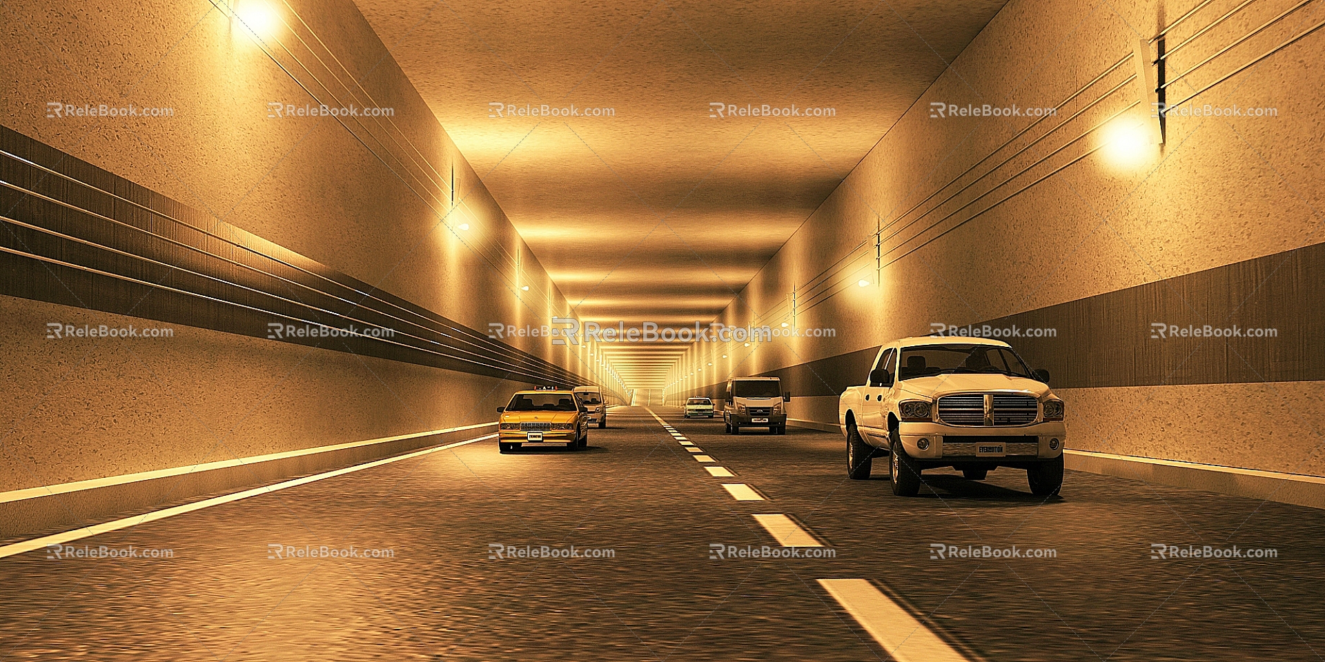 The Modern Tunnel 3d model