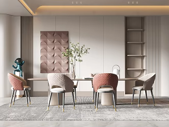 Light Luxury Restaurant 3d model
