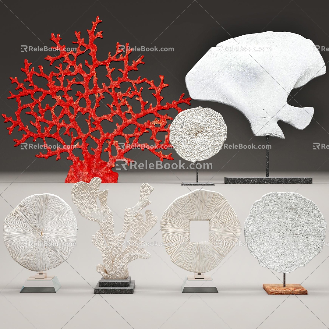 New Chinese style ornaments combination furnishings 3d model