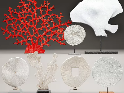New Chinese style ornaments combination furnishings 3d model