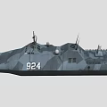 Advanced Camouflage Warship Design Featuring Sharp Bow Superstructure Antennas And Number 92A