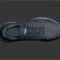 Blue Athletic Sneakers With Mesh Upper White Sole And Dark Blue Laces