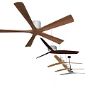 Modern Air Cooler Fan With Wooden Blades And Natural Wood Design For Home Use
