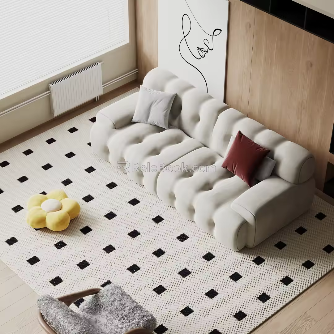 Modern Combination Sofa 3d model