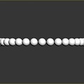 Modern Bracelet Pearl Bracelet Silver Bracelet 3d model