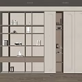 Quiet Bookcase Decorative Bookcase 3d model