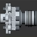 Precision Mechanical Gear Assembly With Interlocking Gears Bearings And Metal Shafts For Industrial Use
