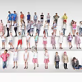 Modern multiplayer children 3d model