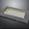 Industrial Equipment With Gray Panel And Yellow Components On Silver Base