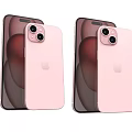 Apple Digital Smartphones With Dual Camera Pink And Dark Sleek Design