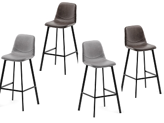 Nordic Simple Bar Stool Bar Stool Simple Bar Stool Leather Bar Stool 3d model