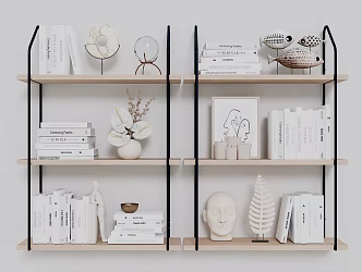 Modern Ornaments Combination Jewelry Ornaments Furnishings Vase Books 3d model