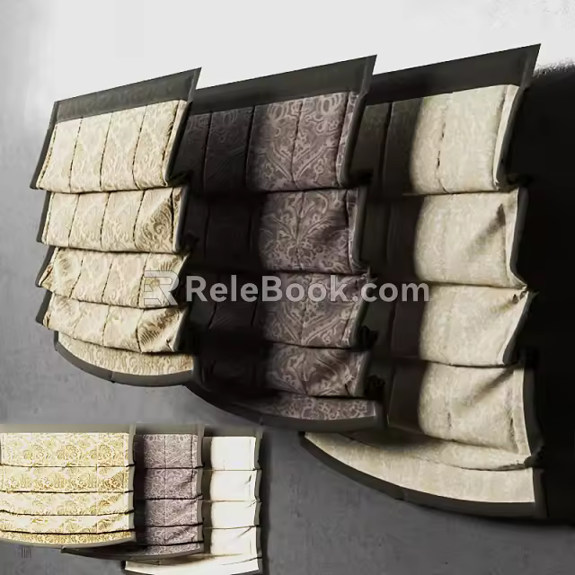 Roman Curtain 3d model