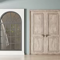 Jianou double-door double-door window combination double-door window combination 3d model