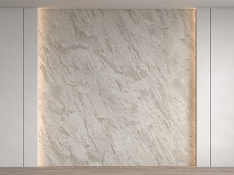 Modern wall rubble wall fused rock cement board 3d model