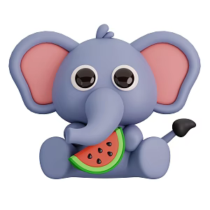 Modern Elephant Cute Elephant Cartoon Elephant Animation Elephant 3d model