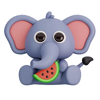 Modern Elephant Cute Elephant Cartoon Elephant Animation Elephant 3d model