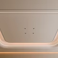 Modern Ceiling Design With Illuminated Edges Recessed Lighting And Smooth Surface Finish
