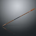 Traditional Weapon Arrow with Wooden Shaft Metal Tip and Feather Fletching