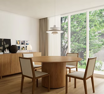 Modern Dining Table and Chair Restaurant Table and Chair Combination Dining Table for More than Four 3d model