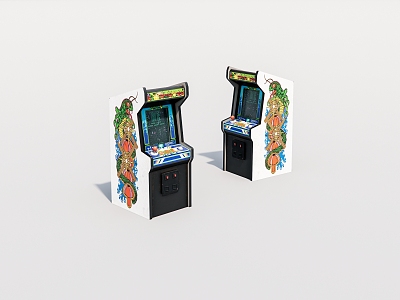 Old game machine model