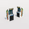 Old game machine 3d model
