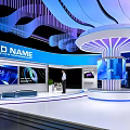 Science and Technology Booth SU Model 3d model