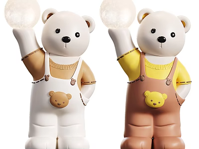Modern Bear Doll Ornaments 3d model