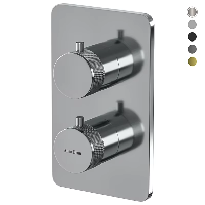 Alba Plaza Modern Faucet With Double Knobs Chrome Finish And Sleek Design 3d model