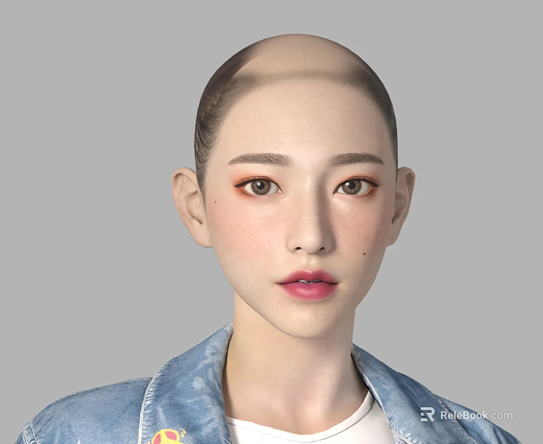 Modern Hinged Door With Glass Panel For Contemporary Home Decoration 3d model 