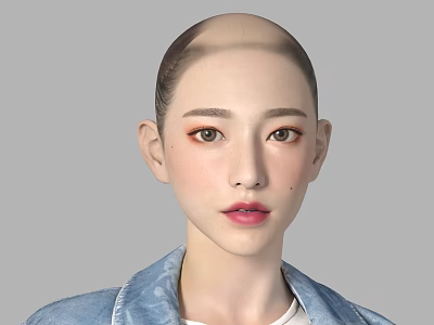 Modern Hinged Door With Glass Panel For Contemporary Home Decoration 3d model