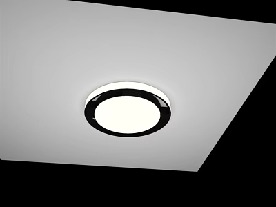 Modern Round Ceiling Light With White Illumination And Ceiling Mounted Design 3d model