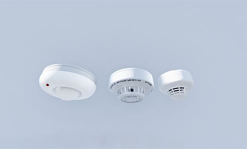 Modern fire sprinkler head sprinkler head fire smoke detector building facilities and equipment 3d model