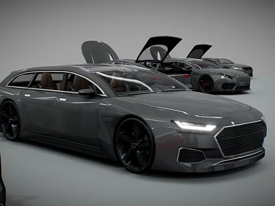 luxury car sports car 3d model