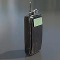 Industrial Equipment Handheld Radio With Antenna Green Screen Black Housing And Durable Design
