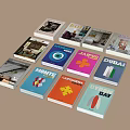 Modern Books 3d model