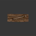 Rustic Wooden Bench With Natural Wood Grain And Sturdy Leg Structure Design