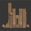 Modern Building Blocks Building Blocks Toys Building Blocks Castle Plastic Toys Plastic Building Blocks Toys 3d model